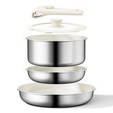 Naturepan 5-Teilig Keramik Kochgeschirr Set