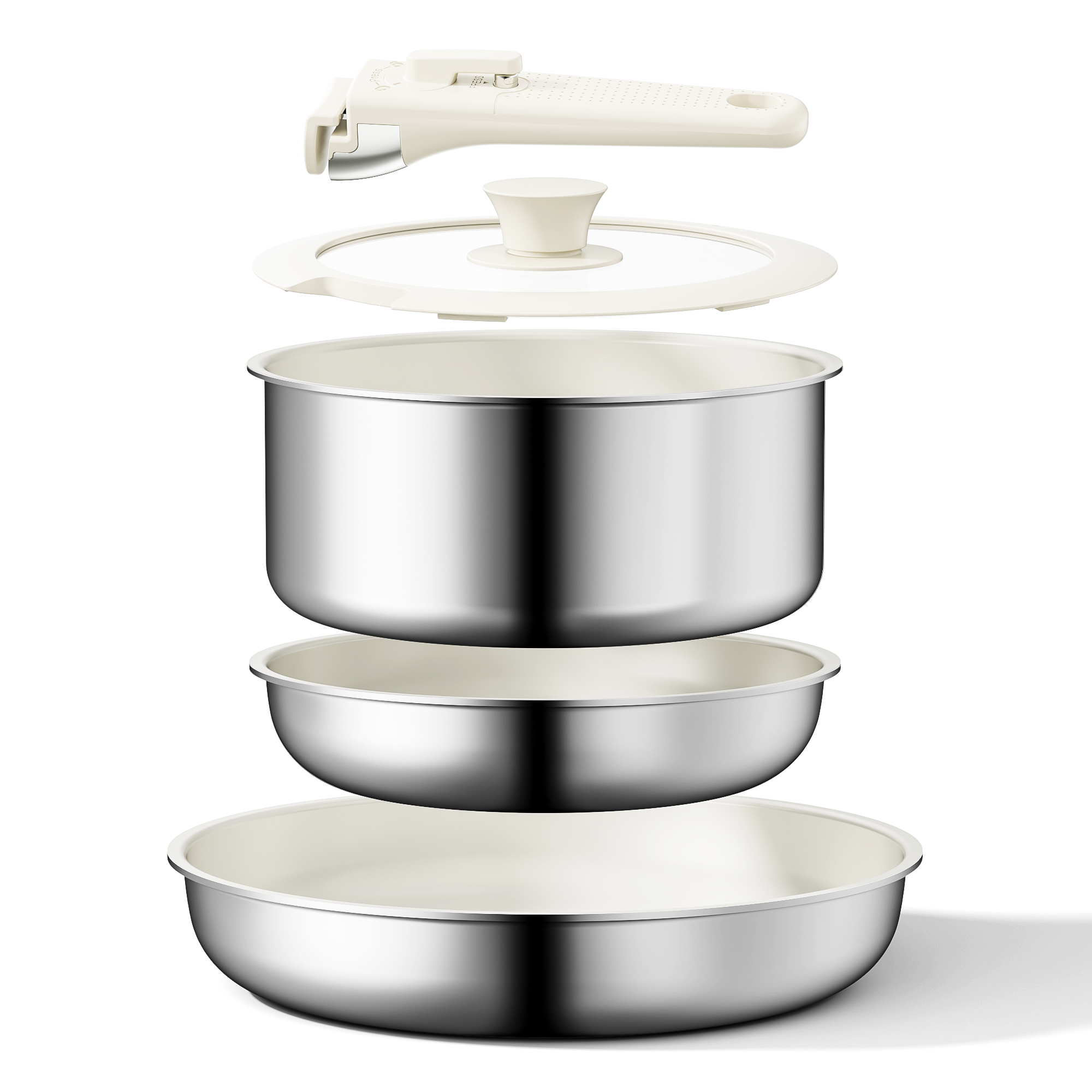 Naturepan 5-Teilig Keramik Kochgeschirr Set