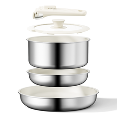Naturepan 5-Teilig Keramik Kochgeschirr Set